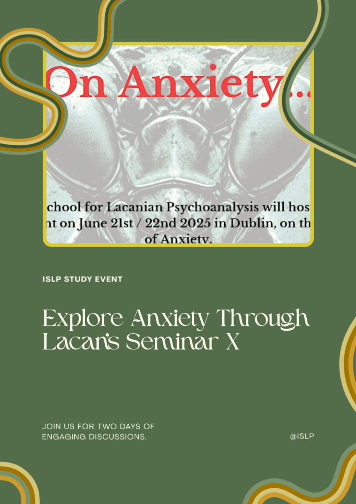 anxiety lacan's seminar x